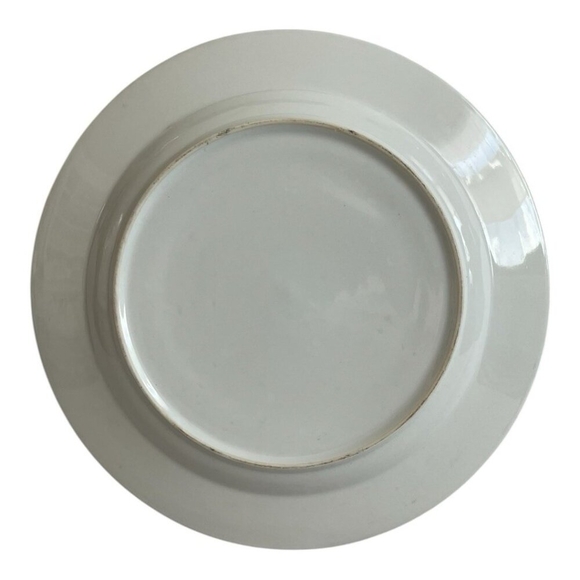 Chinese Export Porcelain Plate Coat of Arms & Floral Design 12” Charger Plate - Picture 4 of 6